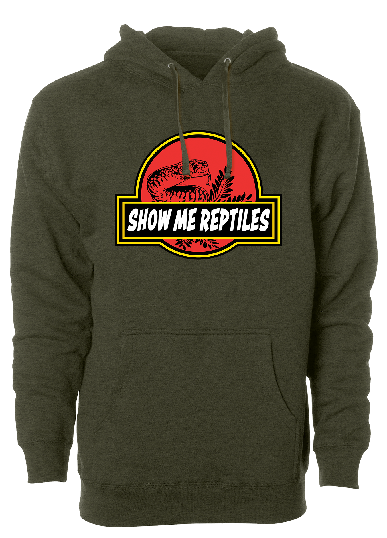 show me reptile show reptiles hoodie classic logo sweatshirt shirt snake lizard pets army green