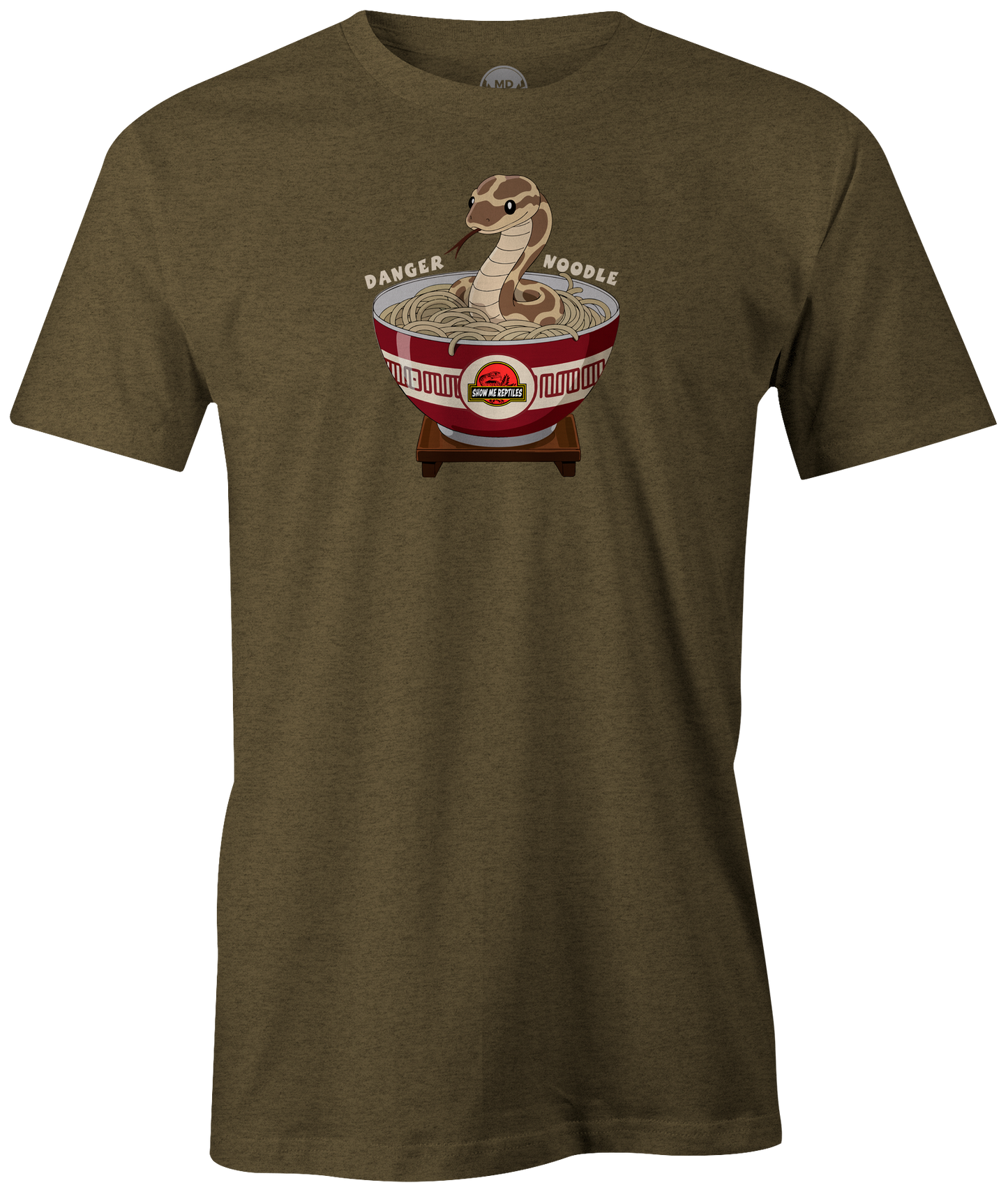 show me reptile show reptiles t-shirt tee shirt danger noodle snake funny meme asian army green olive