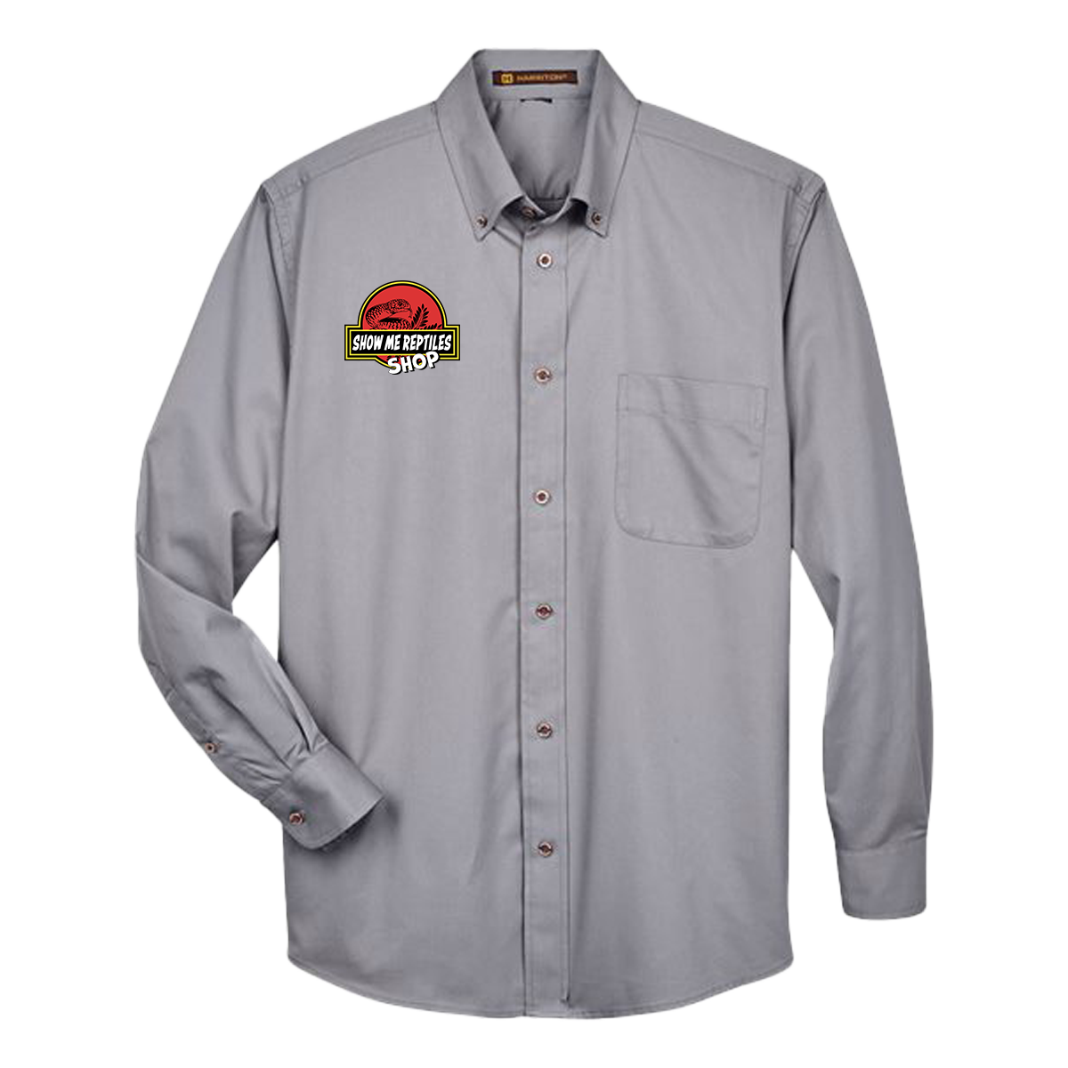 SHOP Employee Show Me Reptiles Dress Shirt Long Sleeve