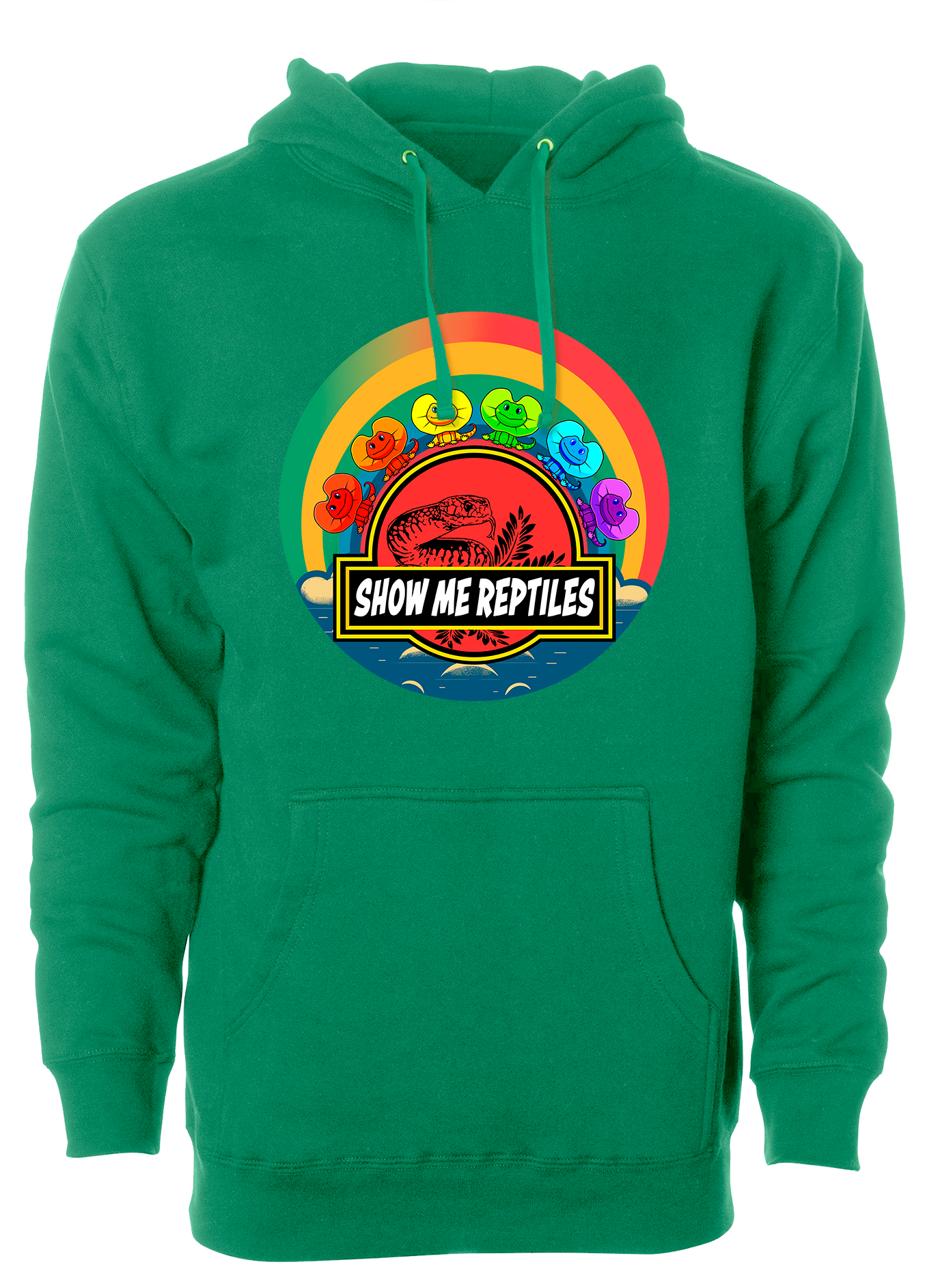 Hoodie sweatshirt show me reptile show reptile lizard dragon frilled and fabulous rainbow lgbt gay fun red green yellow blue purple kelly