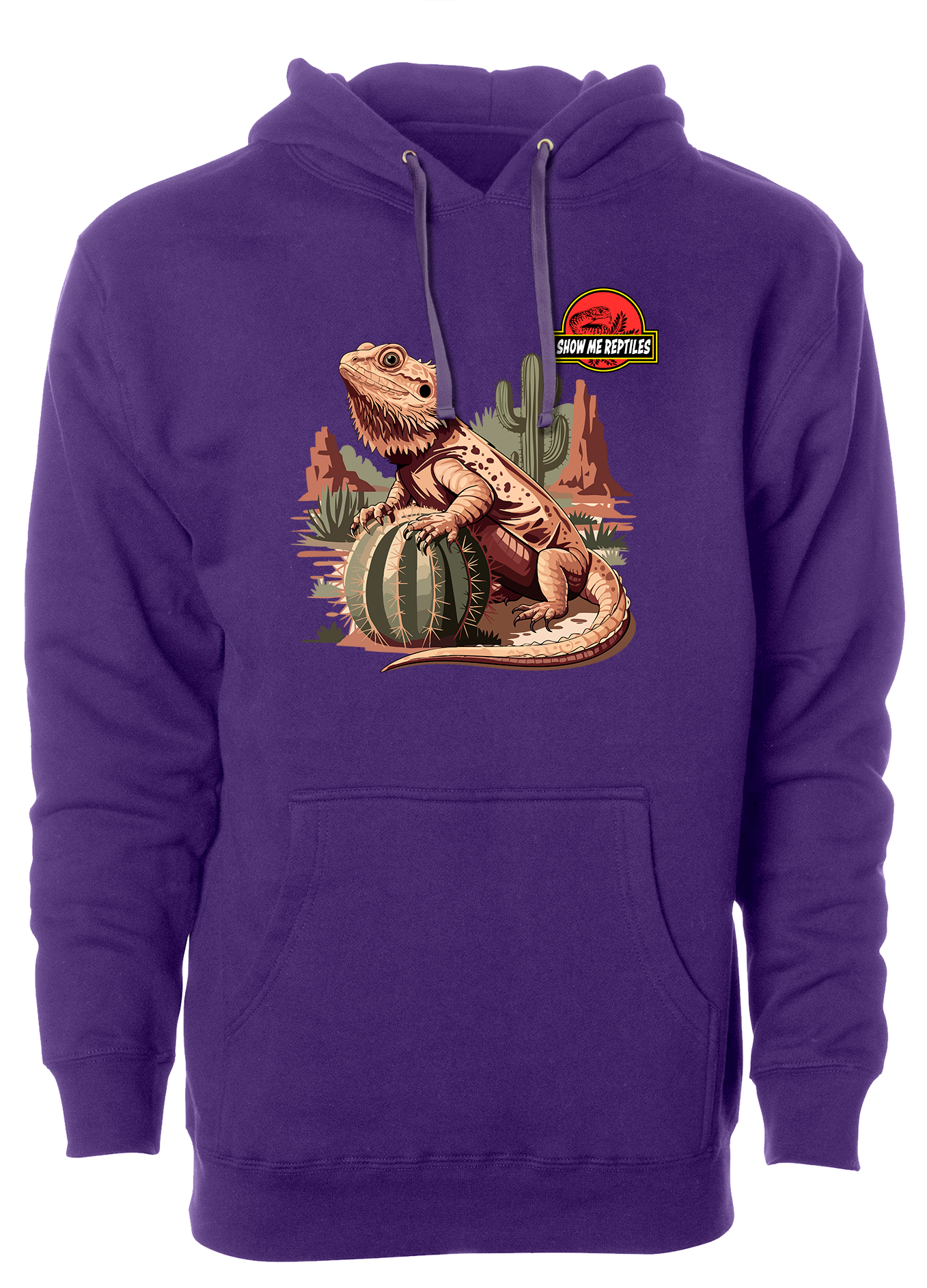 Show Me Reptiles Bearded Dragon Desert Hoodie