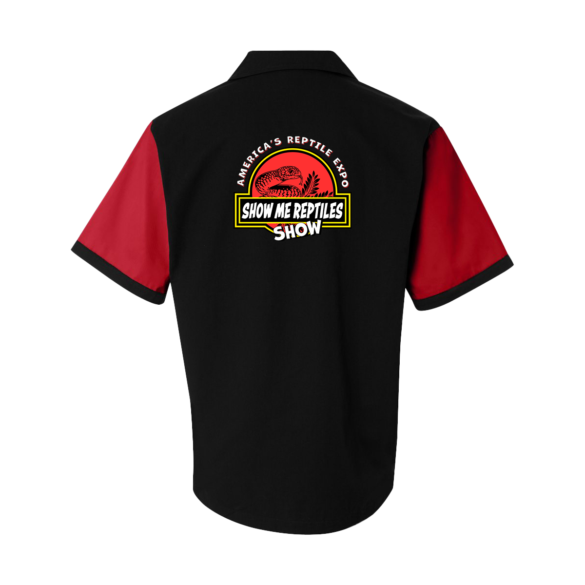 SHOW Employee Show Me Reptiles  Retro Camp / Bowling Shirt