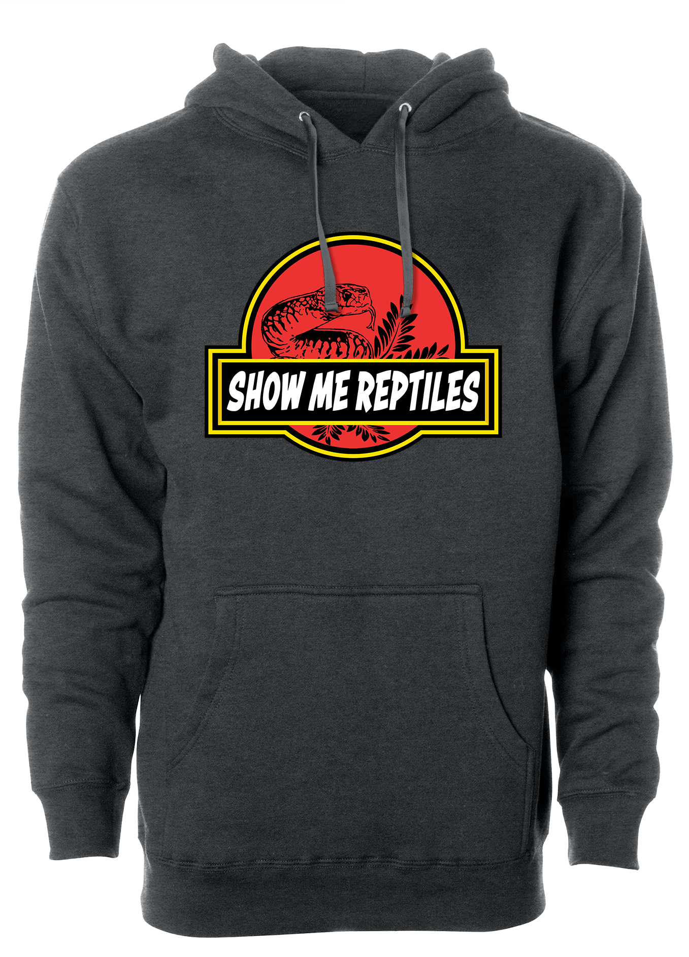 show me reptile show reptiles hoodie classic logo sweatshirt shirt snake lizard pets charcoal