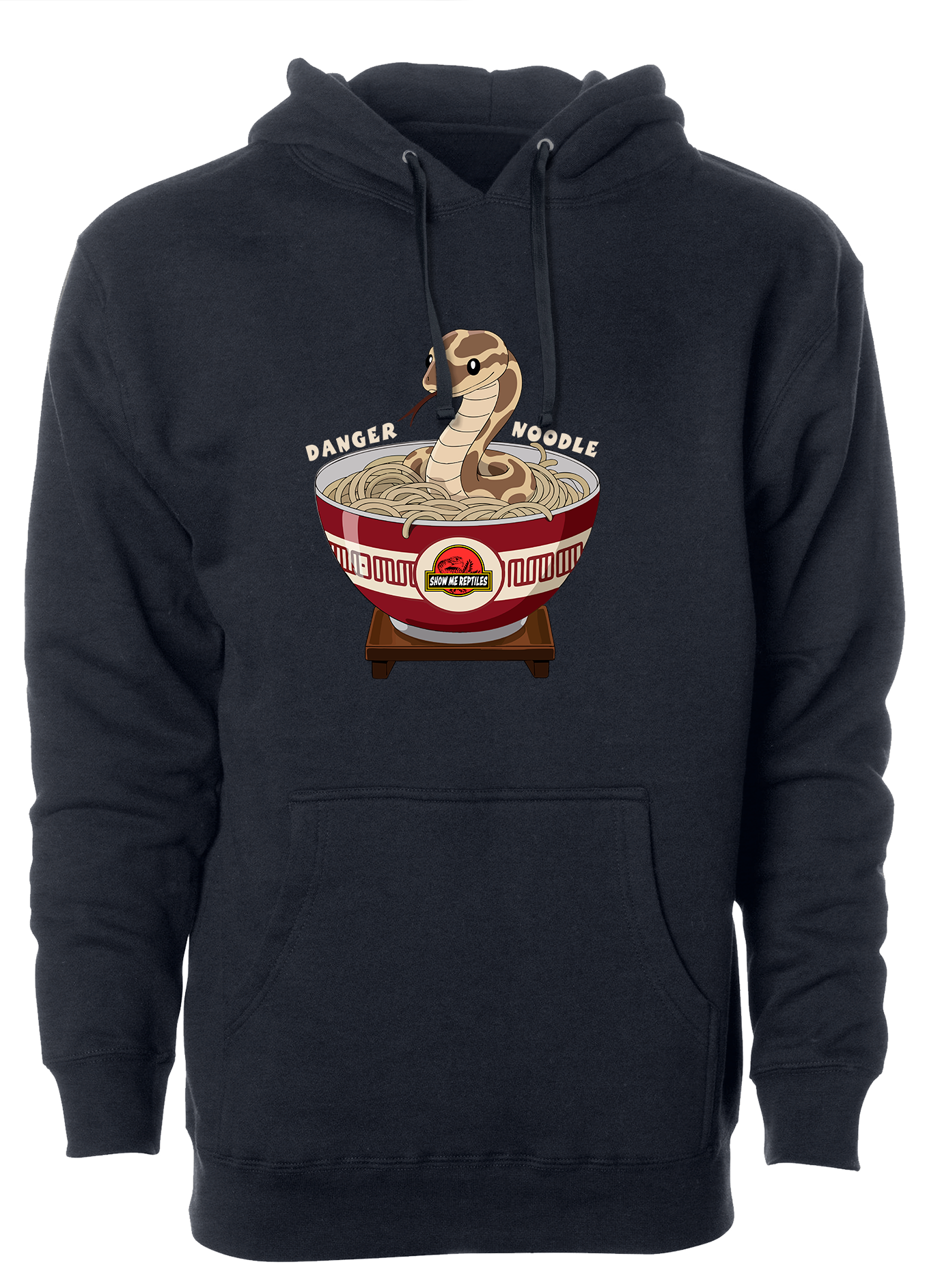 show me reptile show reptiles hoodie sweatshirt shirt danger noodle snake funny meme asian navy blue
