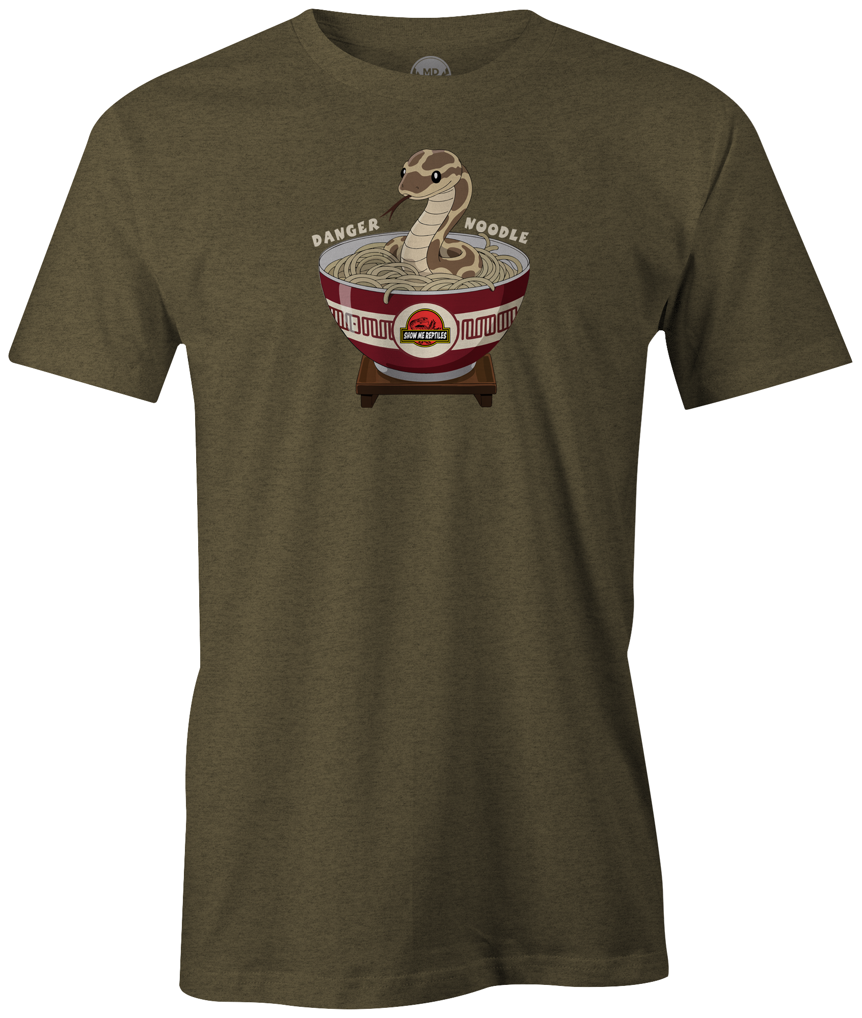 show me reptile show reptiles t-shirt tee shirt danger noodle snake funny meme asian army green olive