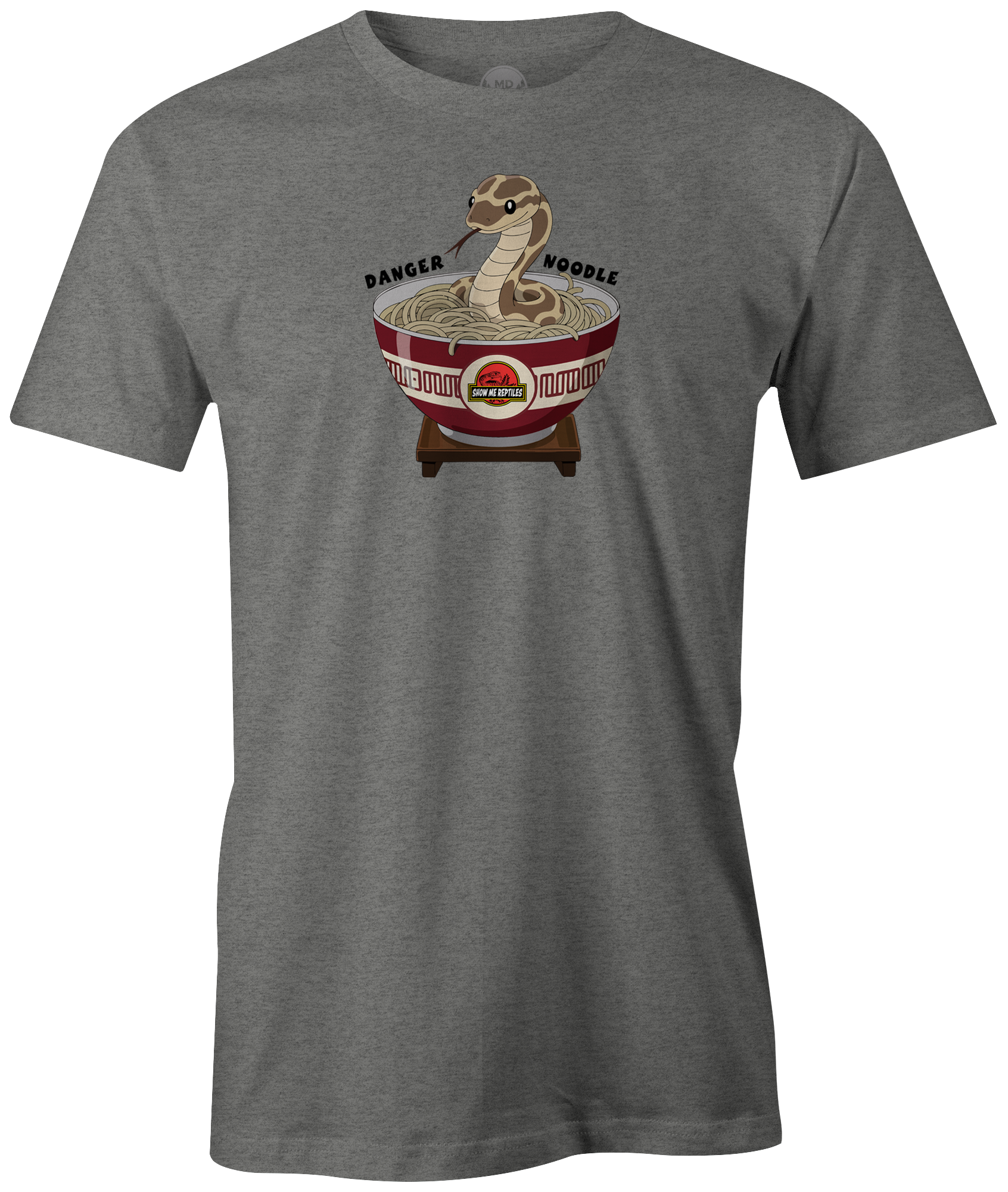 show me reptile show reptiles t-shirt tee shirt danger noodle snake funny meme asian dark heather grey gray
