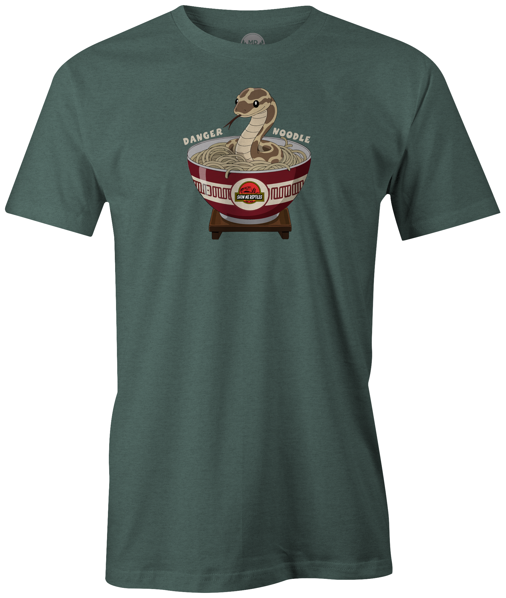 show me reptile show reptiles t-shirt tee shirt danger noodle snake funny meme asian forest green
