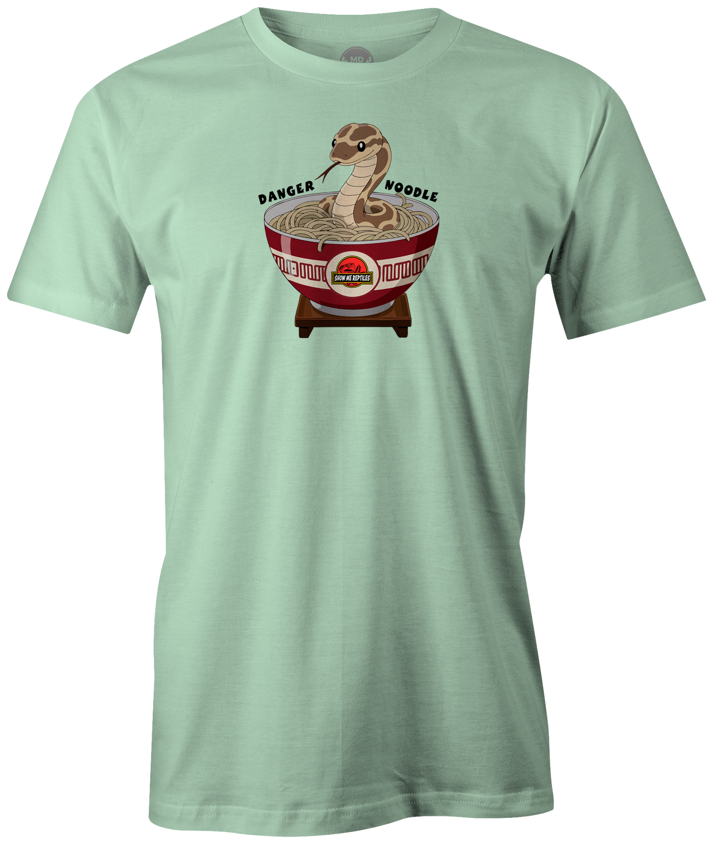 show me reptile show reptiles t-shirt tee shirt danger noodle snake funny meme asian mint green
