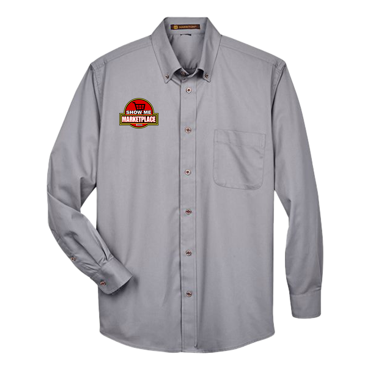 MARKETPLACE Employee Show Me Reptiles Dress Shirt Long Sleeve