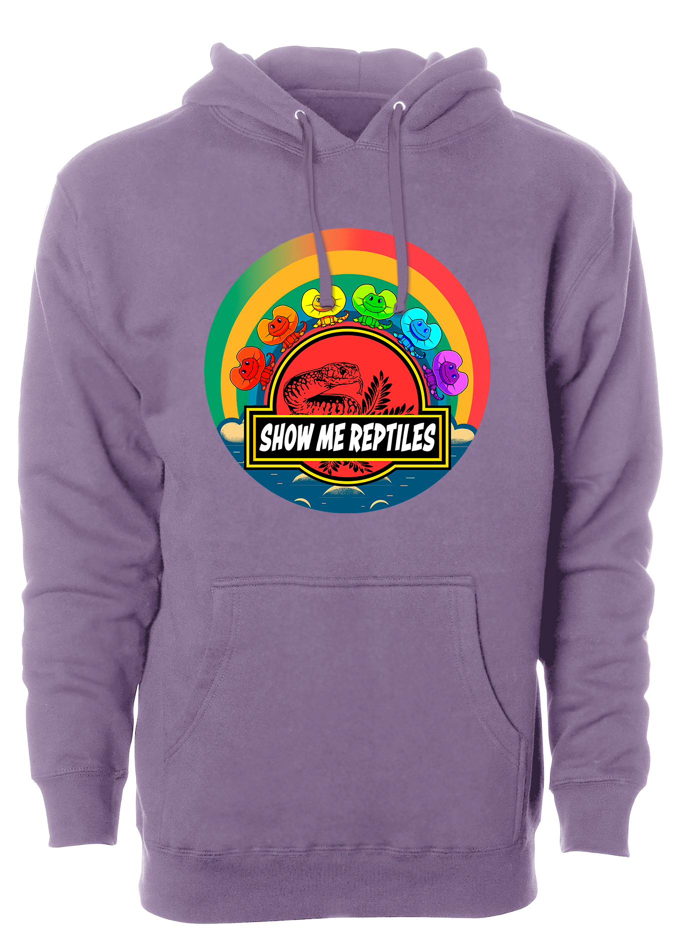 Hoodie sweatshirt show me reptile show reptile lizard dragon frilled and fabulous rainbow lgbt gay fun red green yellow blue purple plum