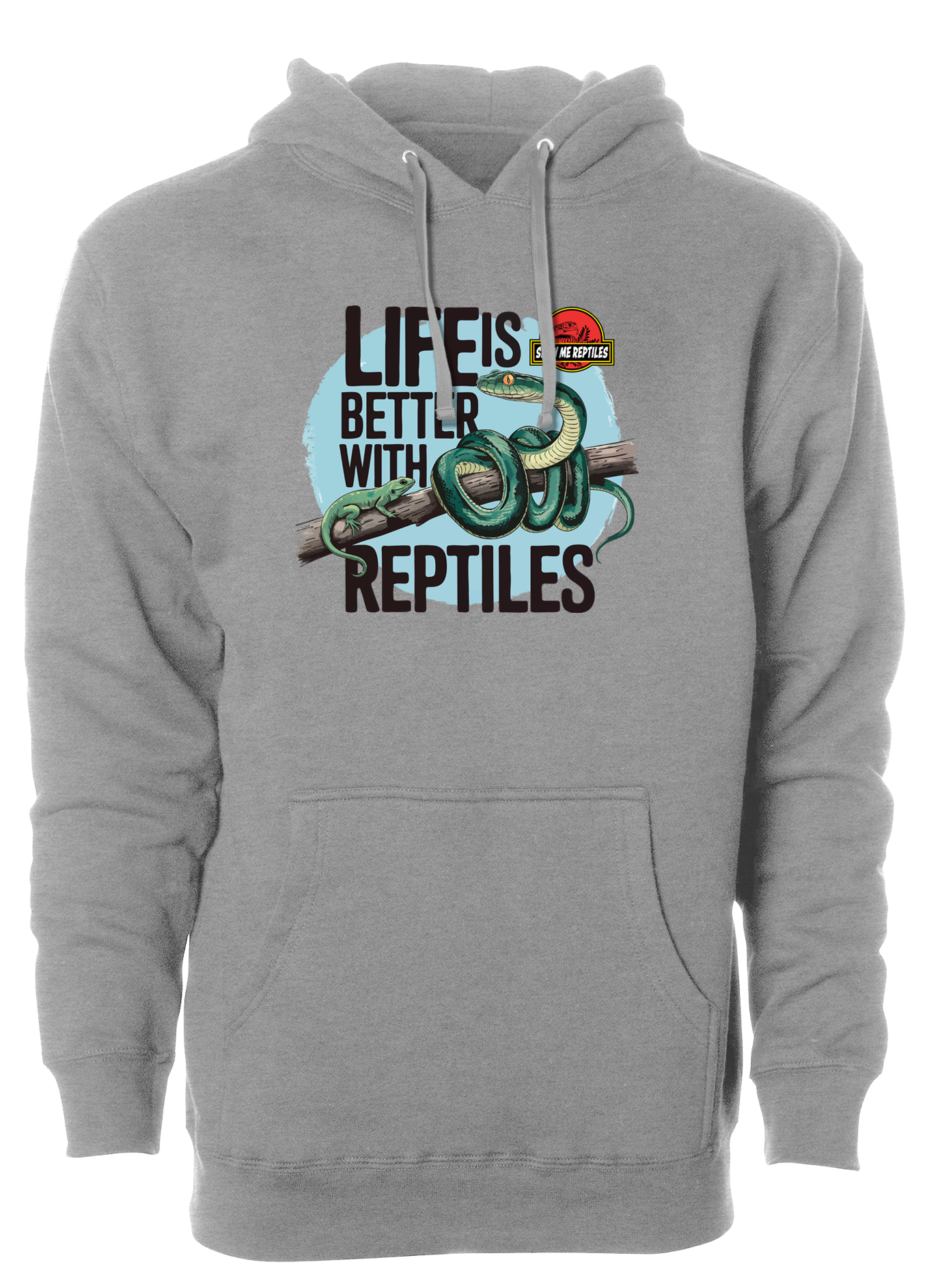 show me reptile show life is better with reptiles snake pet lizard hoodie sweatshirt grey gray