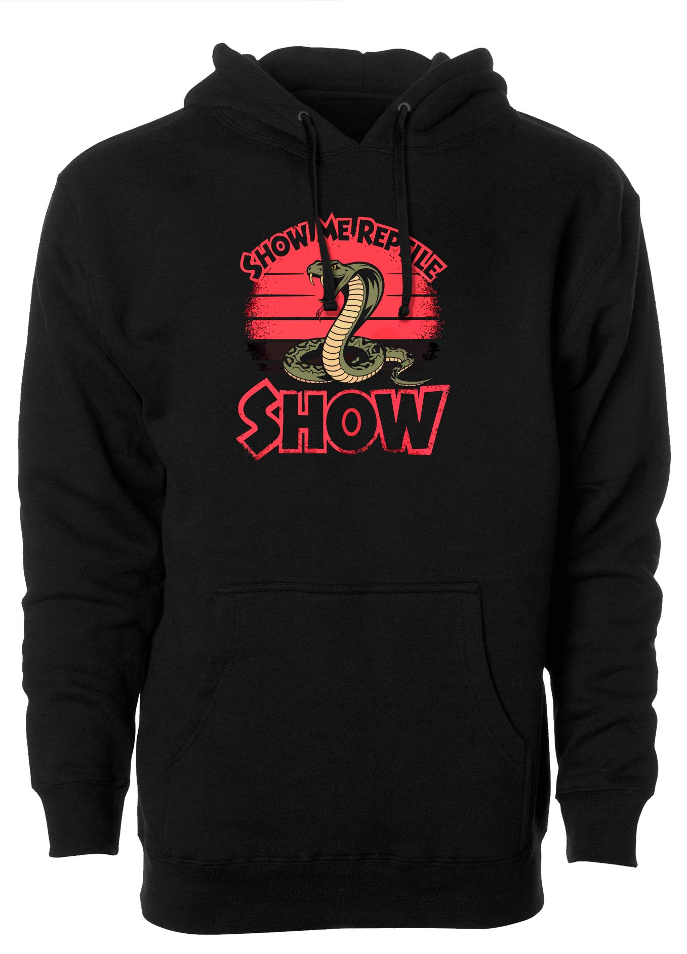 show me reptile show reptile hoodie sweatshirt cobra snake pet karate kid red black 