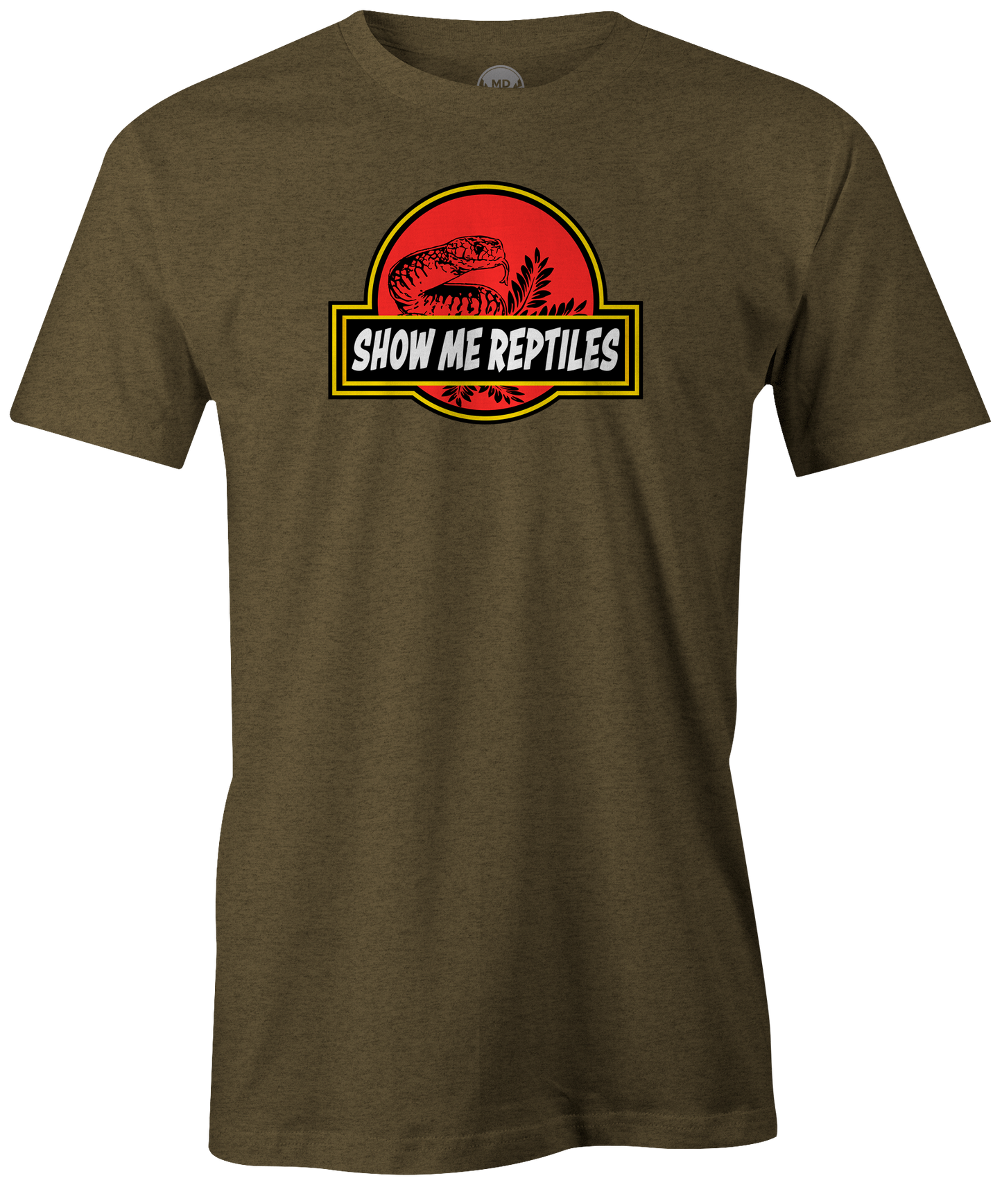 reptile shirt tee shirt t-shirt show me reptiles classic logo snake lizard black red yellow army green