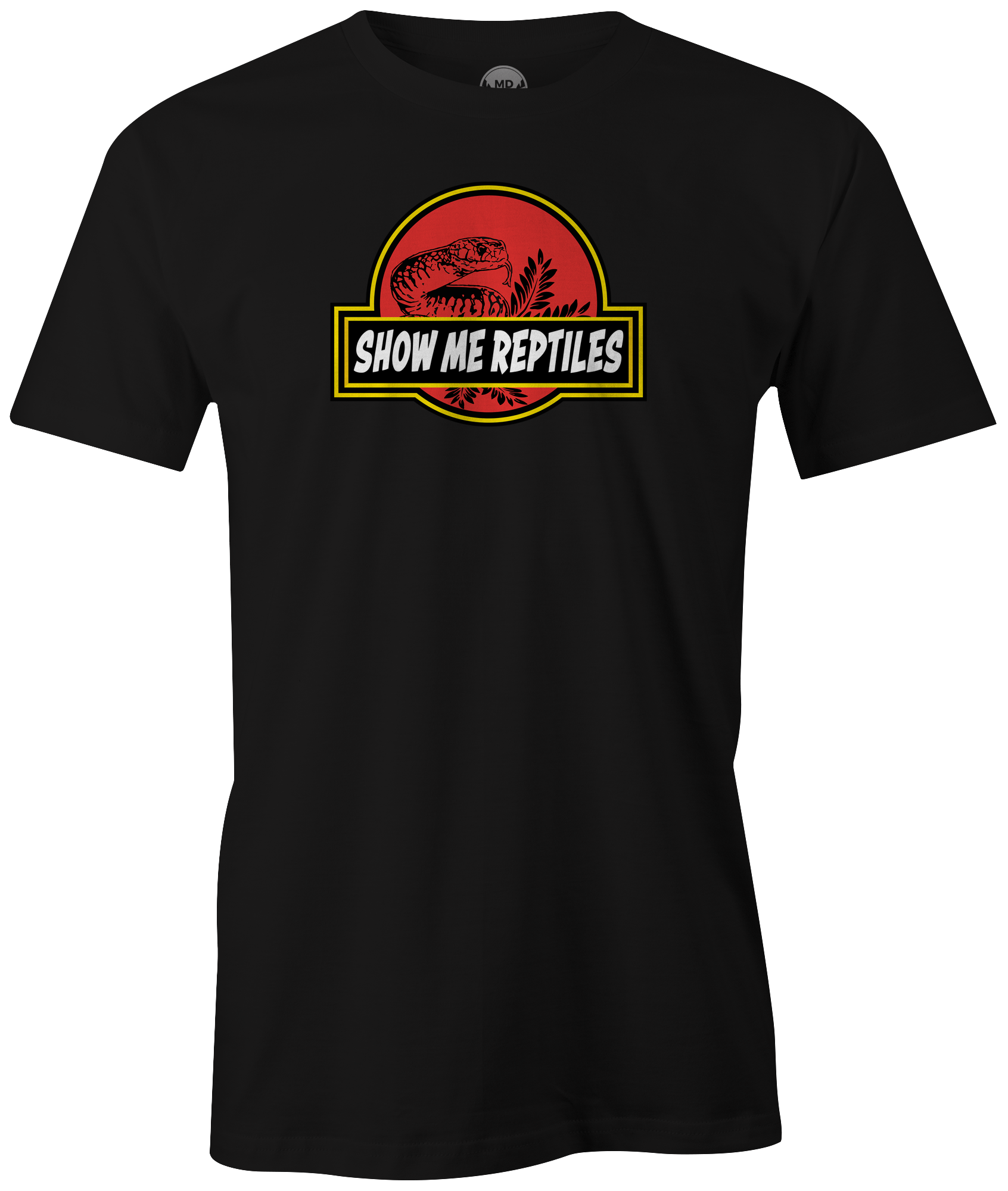 reptile shirt tee shirt t-shirt show me reptiles classic logo snake lizard black red yellow