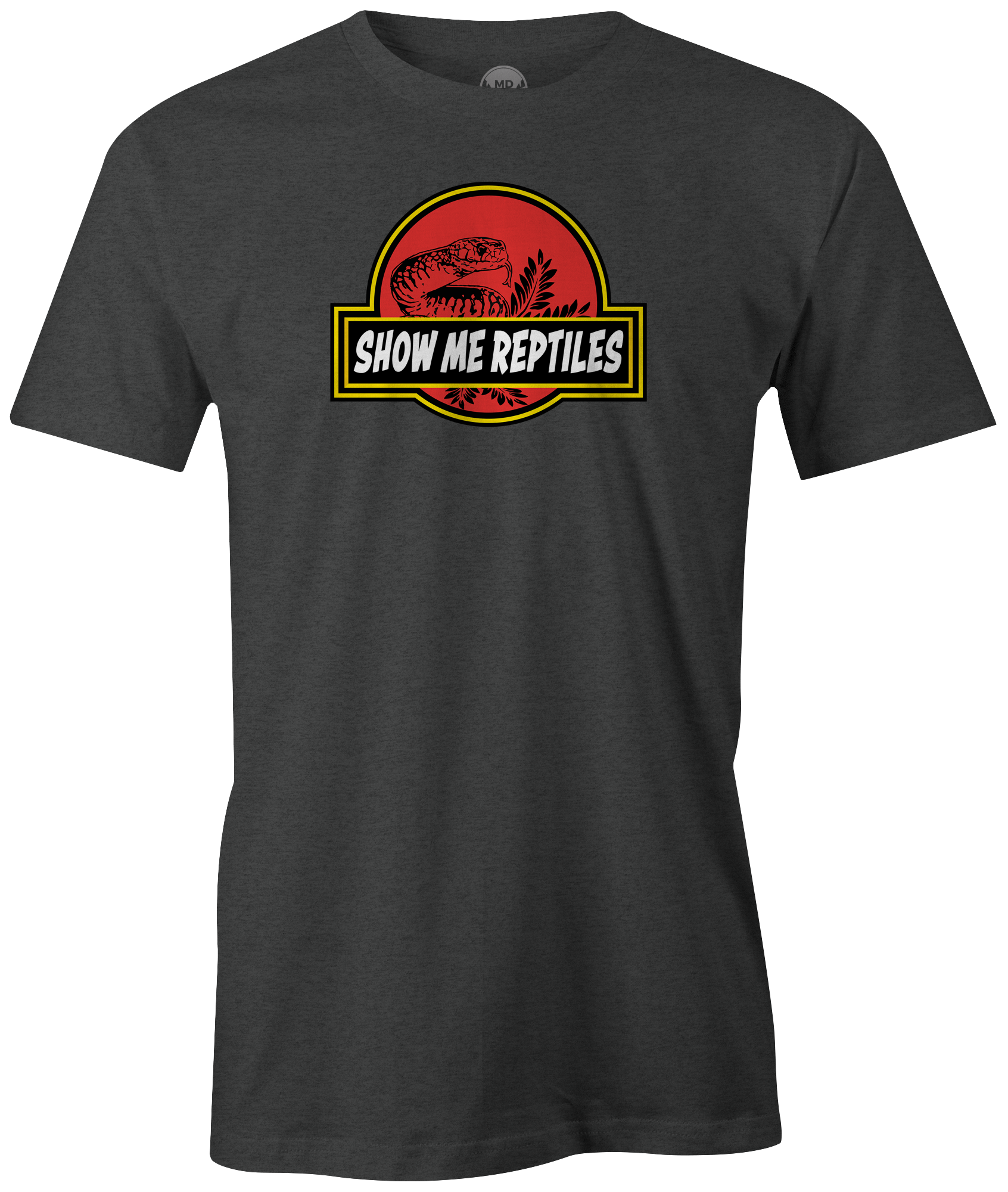 reptile shirt tee shirt t-shirt show me reptiles classic logo snake lizard black red yellow charcoal